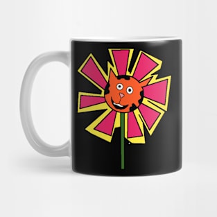 daisy flower cat Mug